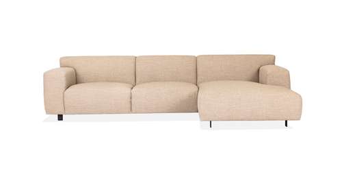 Canapea cu sezlong Vesta textil Makalu Taupe, dreapta