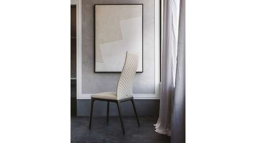 Scaun Arcadia Couture High Matt Black + Soft Leather Lino