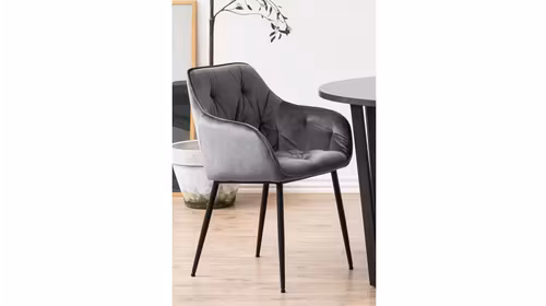 Scaun Brooke Carver Velvet Grey