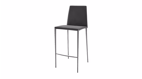 Scaun de bar Aida piele Matt Grey