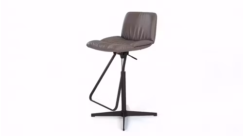 Scaun de bar Axel X Ecopiele Ardesia