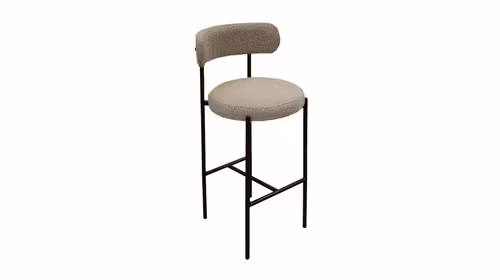 Scaun de bar Chiara Boucle Light Brown
