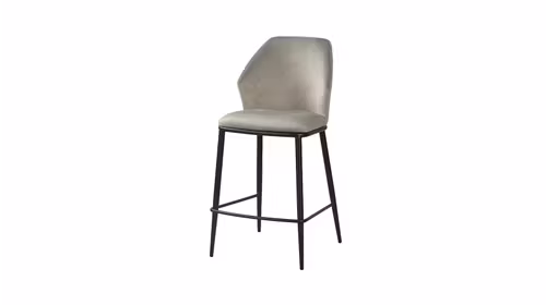 Scaun de bar Pedro textil Grey