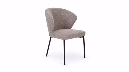 Scaun Miso textil Boucle Light Brown