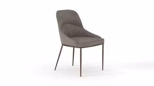 Scaun Mondo textil Future Bej, picioare Copper Straight Brushed