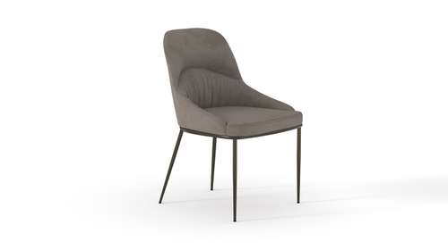 Scaun Mondo textil Future Bej, picioare Dark Bronze Painting
