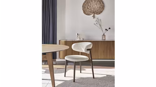 Scaun Oleandro Ash Smoke + Boucle Hemp