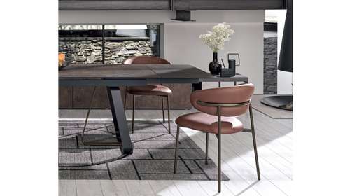 Scaun Oleandro Matt Bronze + Softer Tobacco
