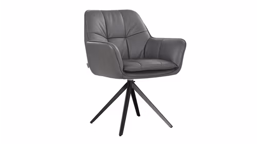 Scaun Ontario Rotativ piele Iron