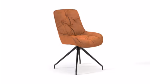Scaun Rotativ Alea Velvet Orange
