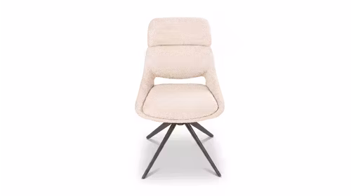 Scaun rotativ Cooper textil Eyelash Bej