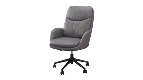 Scaun rotativ de birou Lord piele Madrid Gri inchis