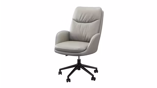 Scaun rotativ de birou Lord piele Madrid Gri mediu