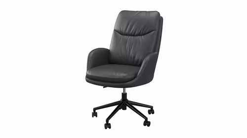 Scaun rotativ de birou Lord piele Niagara Negru
