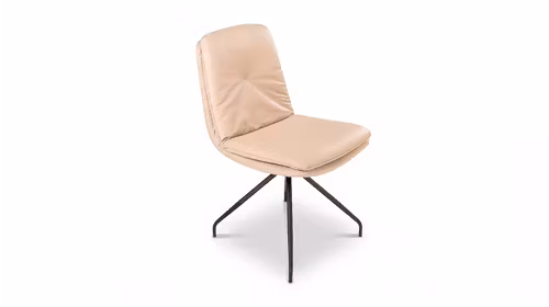 Scaun rotativ fara brate Biloxi, piele Life Line Biscuit