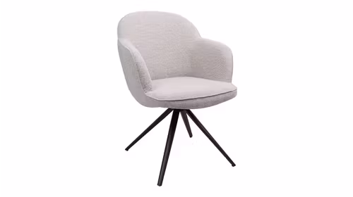 Scaun rotativ Helene textil Beige