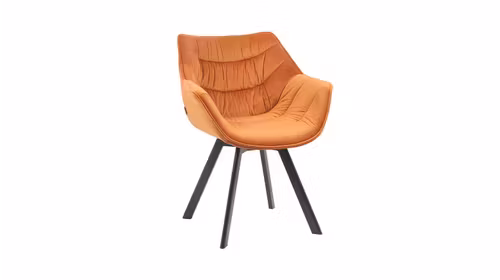 Scaun rotativ Orion Velvet Orange