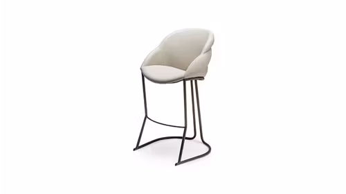 Scaun de bar Camilla ML A piele Oyster