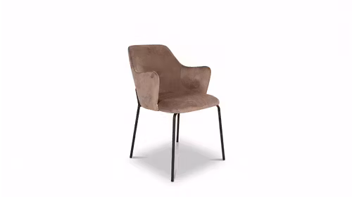 Scaun Cris textil Light Brown