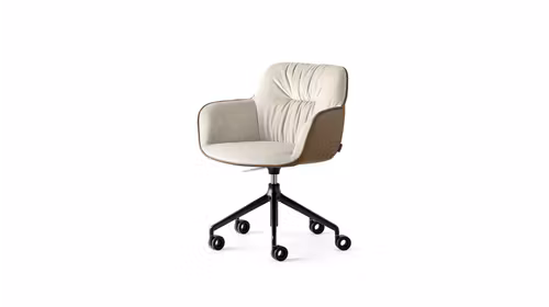 Scaun de birou rotativ Cocoon Matt Black/Venice Hemp/Antelope Brown