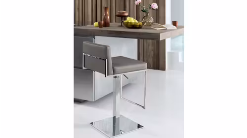 Scaun de bar Even Plus piele Taupe