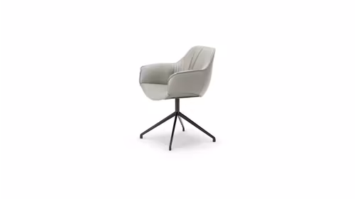 Scaun rotativ Scarlett Turn piele Artico