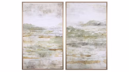 Set 2 Tablouri Golden Mountains 55x90