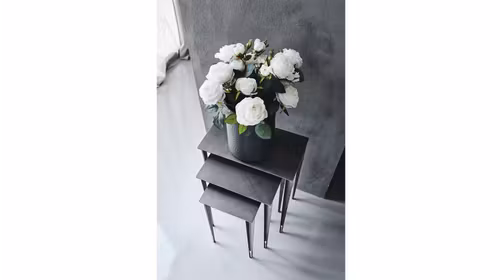 Set 3 masute de cafea Spillo Brushed Grey