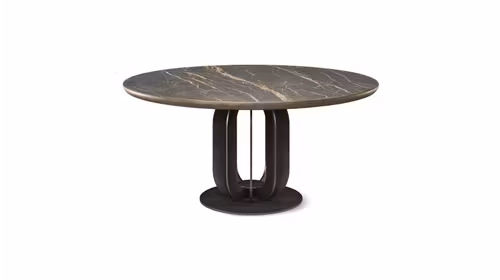 Masa rotunda Soho Premium Ceramica Portoro 160 cm