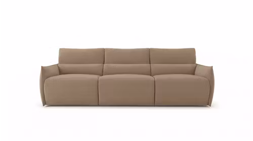 Canapea liniara Stupore 3 locuri textil Taupe