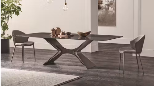 Masa Sail Shaped Anthracite/Gloss Greek Black 260x120