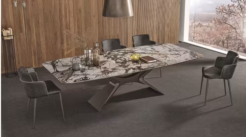 Masa Sail Shaped Anthracite/Urban Marble 260x120