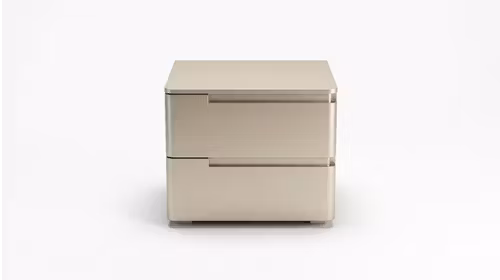 Noptiera Torino 2 sertare Platino Perlato