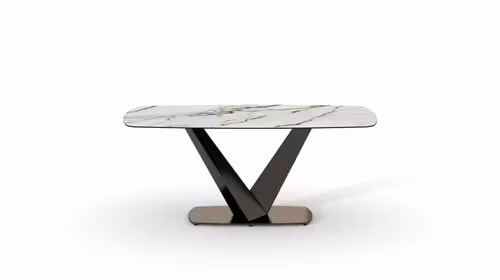 Masa Vanity Ceramica Luxury Pandora 180x90, cu blat ceramic lucios si structura metalica neagra cu design modern.