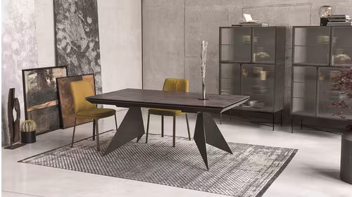 Masa extensibila Vela Anthracite/Black Oxide 200(300)x100