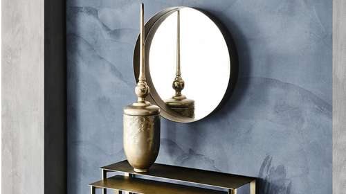 Oglinda Wish Metal Brushed Bronze 59x9.5