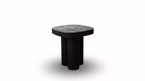 Masuta de cafea Zafon cu top din ceramica KL-176 si structura metalica Bronze Powdered Coat N6, cu design compact si modern.