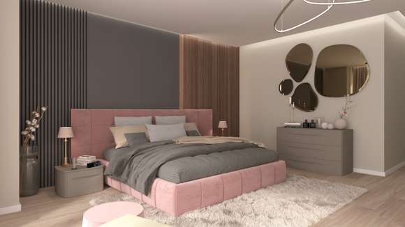Noptiera Bogart Grigio Piacenza