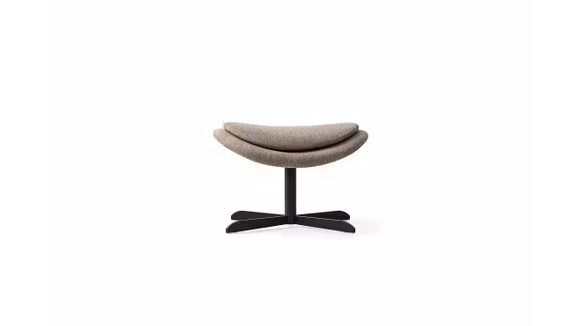 Taburet rotativ Lazy tapitat in material textil din colectia Malmo, produs configurabil pentru zone de relaxare.