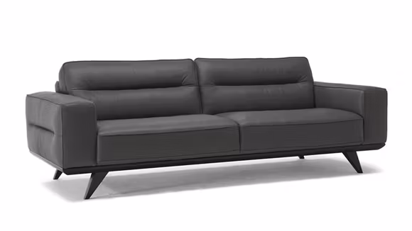 Canapea liniara 3 locuri Adrenalina Piele Le Mans Dark Grey