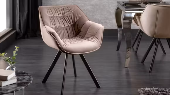 Scaun Dutch Comfort Lines Greige Velvet