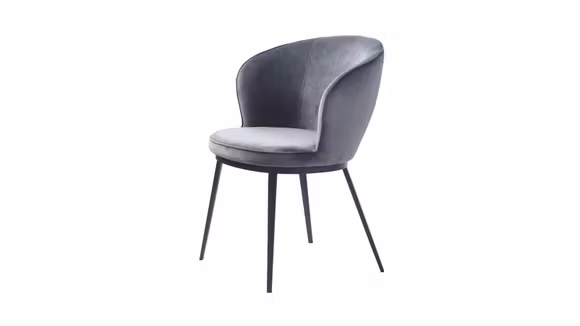 Scaun cu brate Gain Velvet Grey - Expus