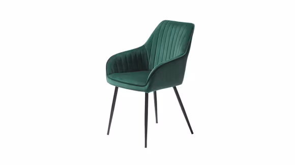 Scaun Melfort cu brate Velvet Green