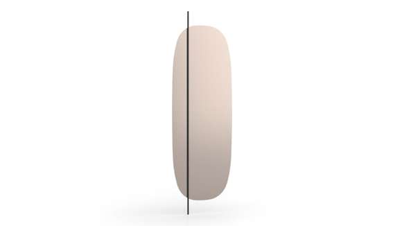 Oglinda ovala Vanity Bronze/Matt Black