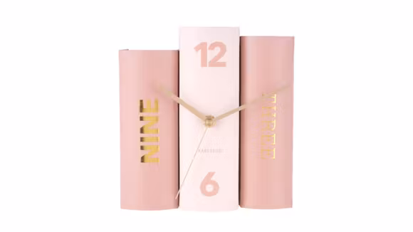 Ceas de masa Book Pink