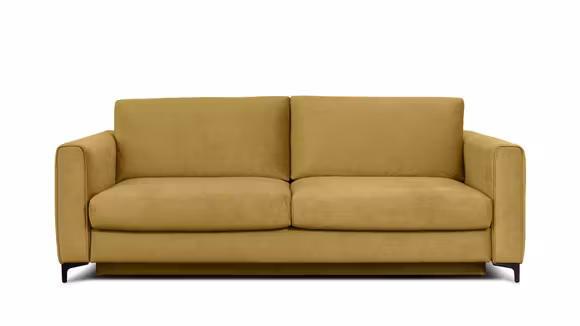 Canapea extensibila 3 locuri Bella S Kingston Mustard