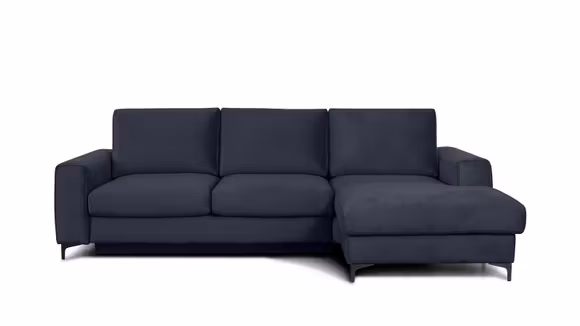 Canapea de colt extensibila Bella Piano Dark Blue S3, dreapta