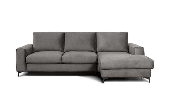 Canapea de colt extensibila Bella Kingston Grey S3, dreapta