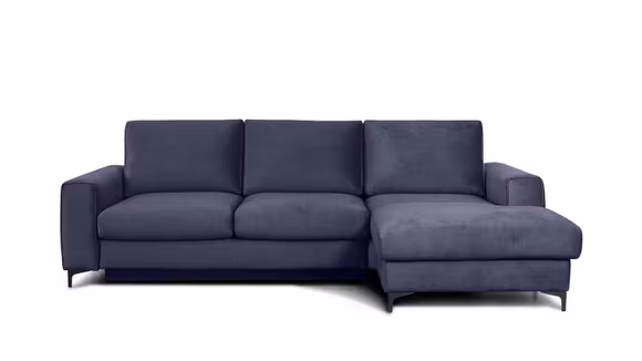 Canapea de colt extensibila Bella Kingston Denim Blue S3, dreapta