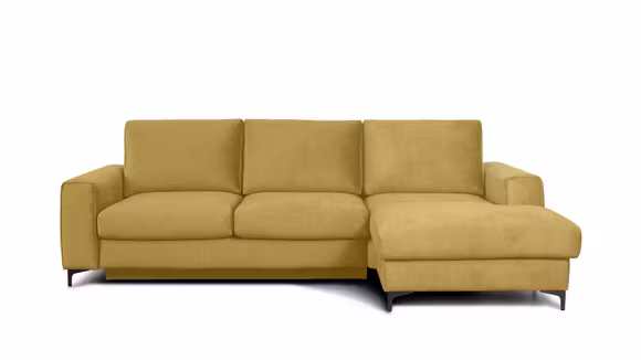Canapea de colt extensibila Bella Kingston Mustard S3, dreapta